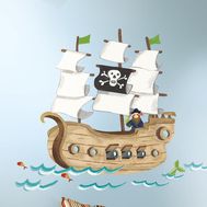  Наклейки для декора - Пиратский корабль, фото 1 