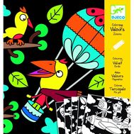  Раскраски детские Djeco Птицы, на бархатной основе, 09621, фото 1 