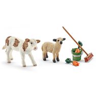  Набор детских фигурок Schleich Уход за животными, с теленком и ягненком, 41422, фото 1 