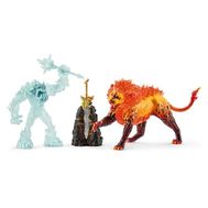  Фигурки детские Schleich Ледяной монстр против огненного льва, 42455, фото 1 