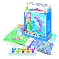  Набор-мини для детского творчества SentoSpherE Акварельная раскраска Дельфины, 6000, фото 1 