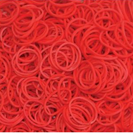  Резиночки для плетения браслетов Rainbow Loom, красный, B0008, фото 1 
