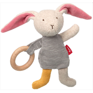  Игрушка мягкая SIGIKID Кролик с розовыми ушками, 41937, фото 1 