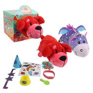  Мягкая игрушка 1toy Вывернушка-Сюрприз, 2 в 1, Красный сеттер, набор, 23 см, аксессуары, Т13643, фото 1 