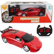  Радиоуправляемая машинка 1toy Спортавто, 1:24, 20 см, на батарейках, свет, матовая, красная, Т13859, фото 1 