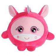 Мягкая игрушка 1toy Squishimals, Розовый единорог, плюш, 20 см, Т14350, фото 1 