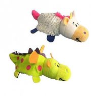  Мягкая игрушка 1toy Вывернушка Блеск, 2 в 1, с паетками, Единорог-Дракон, 12 см, Т15675, фото 1 