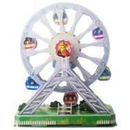  Пазл 3D 1toy Колесо обозрения, механизм вращения, 65 деталей, свет, звук 29,5x8,5x23 см, Т59382, фото 1 