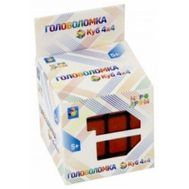  Кубик головоломка 1toy, 4х4, 6 см, коробка 6,5х6,5х10 см, Т14219, фото 1 