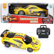 Радиоуправляемая машинка 1toy Спортавто, 1:24, 20 см, на батарейках, свет, жёлтая, Т13837, фото 1 
