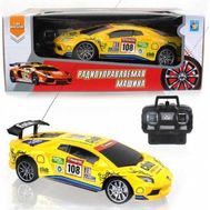  Радиоуправляемая машинка 1toy Спортавто, 1:24, 20 см, на батарейках, свет, жёлтая, Т13840, фото 1 