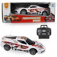  Радиоуправляемая машинка 1toy Спортавто, 1:24, 20 см, на батарейках, свет, белая, Т13847, фото 1 