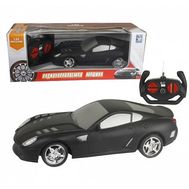  Радиоуправляемая машинка 1toy Спортавто, 1:24, 20 см, на батарейках, свет, матовая, черная, Т13850, фото 1 