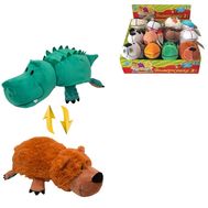  Мягкая игрушка 1toy Вывернушка, 2 в 1, Аллигатор-Медвежонок, 20 см, Т10921, фото 1 