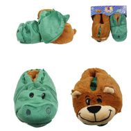  Мягкая игрушка 1toy Вывертапки, 2 в 1, Крокодил-Медведь, плюш, размер L, 31-33 см, Т13957, фото 1 