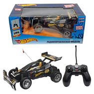  Радиоуправляемая машинка 1toy Hot Wheels, багги, 1:20, свет, звук, 19 км/ч, с АКБ, чёрная, Т10979, фото 1 