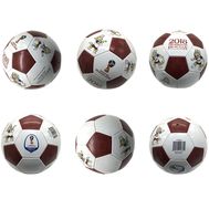  Футбольный мяч FIFA 2018, GOAL 1,6 мм, shiny PVC, 280-300 г, 23 см, красно-белый, Т11660, фото 1 
