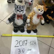  Кот музыкальный мяг игрушка 30 см,  2017-124, фото 1 