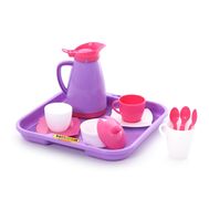  Набор детской посуды "Алиса" с подносом на 2 персоны (Pretty Pink) (Полесье) арт.40589_71628,  40589, фото 1 