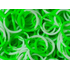  Резиночки для плетения браслетов Rainbow Loom, зеленый/белый, силикон, B0042, фото 1 