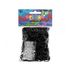  Резиночки для плетения браслетов Rainbow Loom, черный, B0004(024), фото 1 
