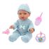  Кукла 1toy Пупсик, 28 см, в комбинезоне. шапка, соска, бутылка, трусики, слюнявчик, звук плача, смеха, Т14114, фото 1 