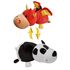  Мягкая игрушка 1toy Вывернушка, 2 в 1, Дракон-Панда, 20 см, Т10923, фото 1 